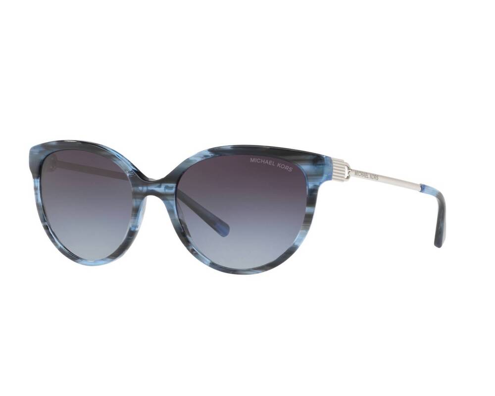 NEW MICHAEL KORS women's abi sunglasses in mix blue /silver